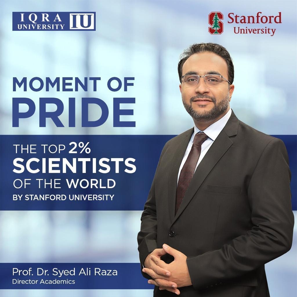 Celebrating Prof. Dr. Ali Raza's Listing Among the World's Top 2% Scientists in